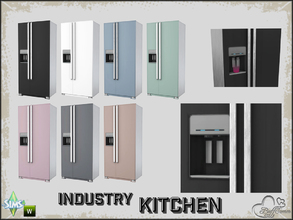 Sims 4 — Kitchen Industry Fridge (Recolor 2) by BuffSumm — Recolor! Mesh needed: