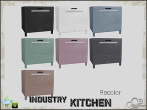 Sims 4 — Kitchen Industry Dishwasher (Recolor 2) by BuffSumm — Recolor! Mesh needed: