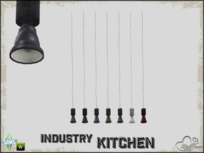 Sims 4 — Kitchen Industry Ceiling Lamp (Large Wall Height) by BuffSumm — Part of the *Industry Series*