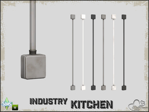 Sims 4 — Kitchen Industry Switch (Small Wall Height) by BuffSumm — Part of the *Industry Series*