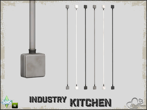 Sims 4 — Kitchen Industry Switch (Medium Wall Height) by BuffSumm — Part of the *Industry Series*