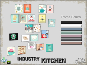 Sims 4 — Kitchen Industry Painting by BuffSumm — Part of the *Industry Series*
