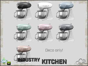 Sims 4 — Kitchen Industry Food Processor 'SMEG' by BuffSumm — Part of the *Industry Series*