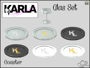 Sims 4 — Glasses Set 'KL' Coaster by BuffSumm — Part of the *Glasses Set 'KL'* ***TSRAA***