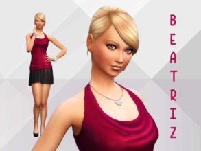 Sims 4 — Beatriz Rosinha by Shanany — Beatriz is a criative and genius sims and a crazy vegetarian! If you're not a
