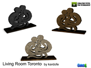 Sims 4 — kardofe_LivingRoom Toronto_Figurine by kardofe — Small abstract figure, representing a couple with a baby in
