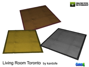 Sims 4 — kardofe_LivingRoom Toronto_Rug by kardofe — Smooth colored carpet, in three different color options 