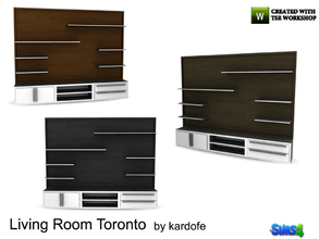 Sims 4 — kardofe_LivingRoom Toronto_TV cabinet by kardofe — Large living room furniture, to put the TV, with shelves for