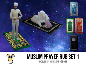 Sims 4 — indiaskapie's Muslim Prayer Rug Set 1 by indiaskapie2 — Let your Muslim Sims pray to their heart's content with