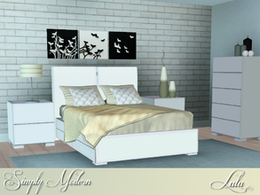 Sims 3 — Simply Modern by Lulu265 — A simply modern bedroom for those of you who like a simple uncluttered room. there
