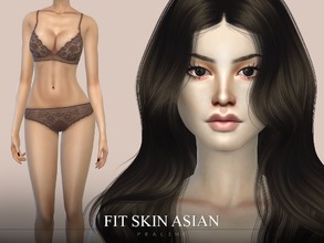 Sims 4 — FIT Skin Asian by Pralinesims — 15 colors.