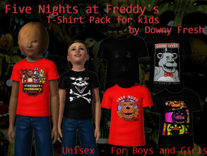 Sims 3 — Five Nights At Freddy's T-Shirts for Kids 01 by Downy Fresh — Five Nights at Freddy's T-Shirts for kids, can be