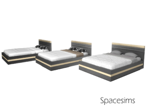 Sims 4 — Aylin bedroom - Bed by spacesims — If your Sims want to adorn their interiors with new bedroom furniture, then
