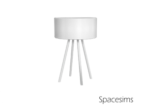 Sims 4 — Aylin bedroom - Table lamp by spacesims — This is a stylish table lamp in soft white tones.