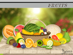 Sims 3 — Fruits by NynaeveDesign — These fruits don't require any care, they just do their job of decorating. Set