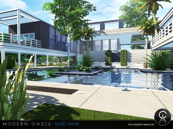 Sims 4 — Modern Oasis by Pralinesims — By Pralinesims