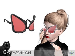 Sims 3 — Catwoman glasses by Shushilda2 — Clothes and accessories set for an alternative version of Catwoman - New mesh -