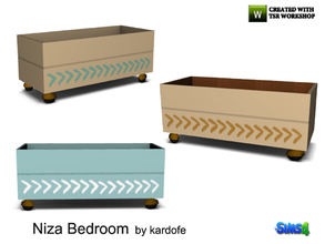 Sims 4 — kardofe_Niza Bedroom_Box with wheels by kardofe — Wooden drawer with wheels, with points of support, to be able