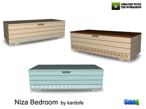 Sims 4 — kardofe_Niza Bedroom_Trunk by kardofe — Chest to put at the foot of the bed, is also a coffee table, in three