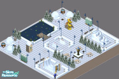 Sims 1 — Lot 40 -- Winter Wonderland by frisbud — If it\'s a winter activity you seek, you can find it here at the Winter