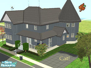 Sims 2 — 121-Blue Victorian Farmhouse by rhiamom — 