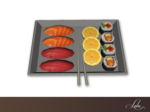 Sims 4 — Simple Elegance Decor Sushi by Lulu265 — Part of the Simple Elegance Dining Set 2 colour options included 
