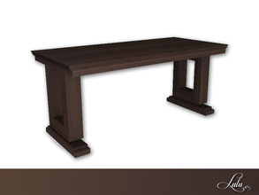 Sims 4 — Simple Elegance  Dining Table  by Lulu265 — Part of the Simple Elegance Dining Set 3 colour options included 