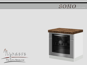 Sims 3 — Soho Dishwasher by NynaeveDesign — Soho Kitchen - Dishwasher Located in: Appliances - Large Appliances Price: