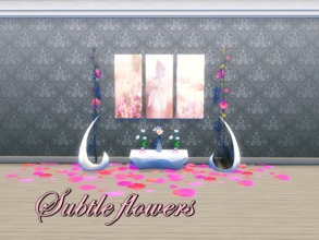 Sims 4 — Subtle flowers by nolcaldz2 — These subtle flowers will set everyone in romantic mood. Requires City Living.