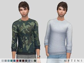 Sims 4 — Sean Sweaters by Metens — Simple at its best - because each man needs basic sweaters! Comes in 12 colours - 9
