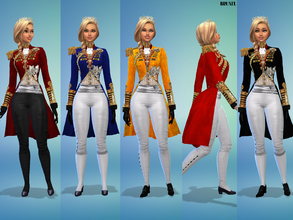 Sims 4 — Bruxel - Queens Royal Victorian Jacket by Bruxel — A long coat to be worn by the female monarchs, Its a top so