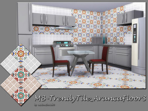 Sims 4 — MB-TrendyTile_ArancaFloor3 by matomibotaki — MB-TrendyTile_ArancaFloor3, combined full mosaic and solid tile