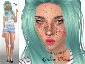 Sims 4 — Dulce Elias by _Tea_ — Hello everyone! Here's Dulce Elias :) Aspiration: Soulmate Traits: Self-Assured,