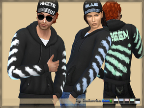 Sims 4 — Set Color by bukovka — A set of clothes for men of all ages from teenager to old age. Includes hoodie and cap.