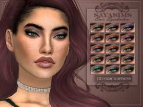 Sims 4 — Enix Eyeshadow by SayaSims —  -15 Colour options - Custom Thumbnail - Works with all skins - Teen to elder -