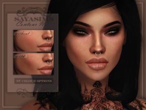 Sims 4 — Contour N2  by SayaSims — - 37 Colour options - Can be found in Blush category and Skin Detail. - Custom