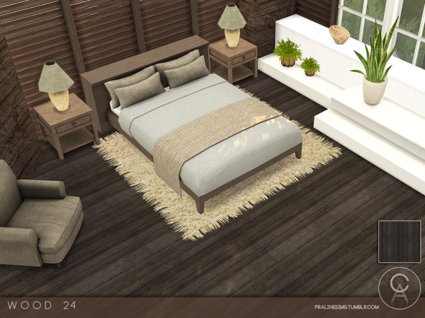 Sims 4 — Wood 24 by Pralinesims — By Pralinesims