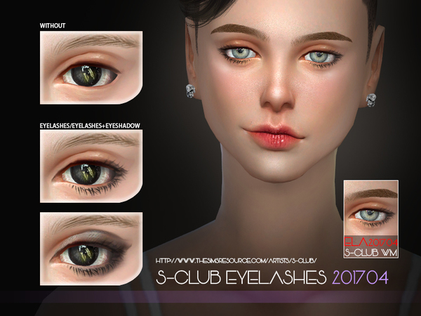 Sims 4 — S-Club WM ts4 eyelashes 201704 by S-Club — Eyelashes for all age, hope you like, thank you.