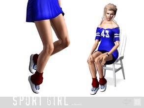 Sims 3 — Shoes sport little one by Shushilda2 — Set of sportswear for young active girls - New meshes - Recolorable