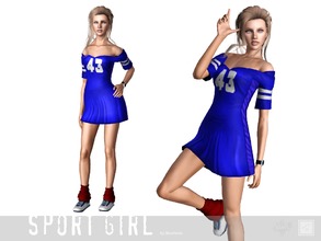 Sims 3 — Dress sport little one by Shushilda2 — Set of sportswear for young active girls - New meshes - Recolorable