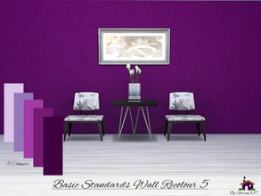 Sims 4 — Basic Standards Wall Recolour 5 by sharon337 — Basic Standards Wall in 5 different colours in all 3 Wall