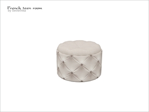 Sims 4 — [French teen room] - pouf by Severinka_ — Soft pouf From the set 'French teen room' 1 color