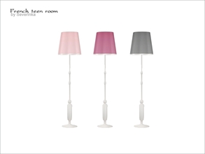 Sims 4 — [French teen room] - floor lamp by Severinka_ — Floor lamp From the set 'French teen room' 3 colors