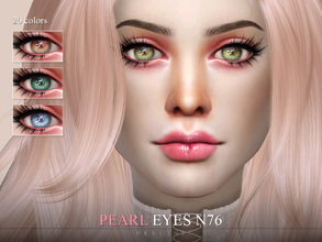 Sims 4 — Pearl Eyes N76 by Pralinesims — Eyes in 20 colors, for all ages and genders.