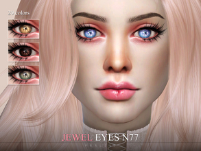 Sims 4 — Jewel Eyes N77 by Pralinesims — Eyes in 20 colors, for all ages and genders.