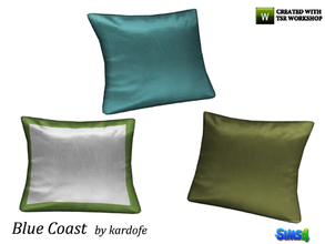 Sims 4 — kardofe_Blue Coast_Armchair cushions by kardofe — Cushion to put on the armchair, is in three options of
