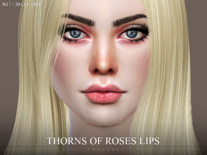 Sims 4 — Thorns of Roses Lips N17 by Pralinesims — Lips in 20 colors.