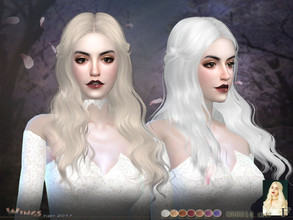 Sims 4 — WINGS OS0314 F by wingssims — This hair style has 17 kinds of color File size is about 10MB hope you like it