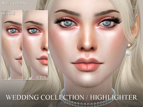 Sims 4 — Rosy Kiss Highlighter N10 by Pralinesims — Blusher in 5 colors.