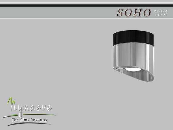 Sims 4 — Soho Ceiling Fixture by NynaeveDesign — Soho Dining Room - Ceiling Fixture Located in: Lighting - Ceiling Lights